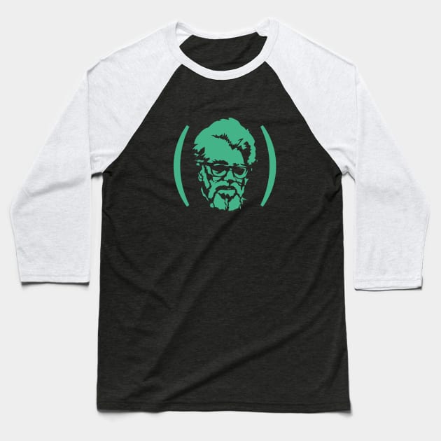 John McCarthy Lisp Man Baseball T-Shirt by bulubulu